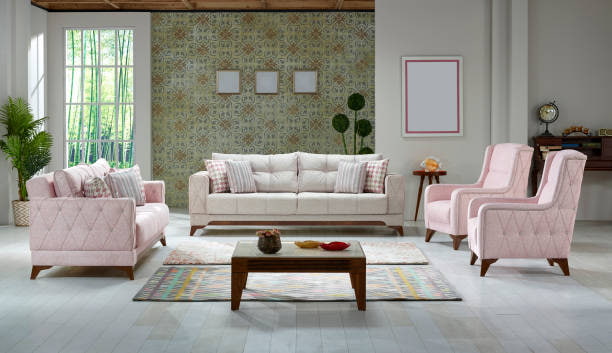 تصویر 1 از مبل راحتی ترک دوخت دقیق الهام‌ گرفته از سبک اروپایی